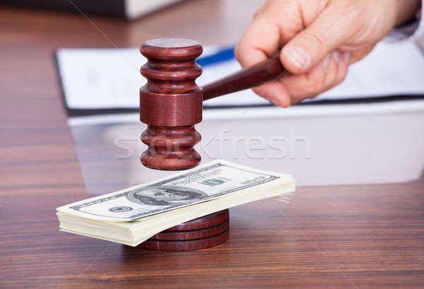 Juez primer plano masculina americano dólares Foto stock © AndreyPopov