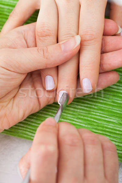 Stockfoto: Manicure · behandeling · hand · vrouw · medische