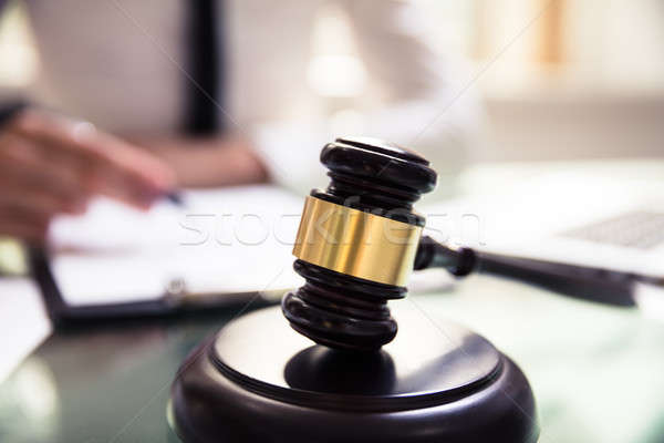 Close-up Of Judge Gavel Stock photo © AndreyPopov