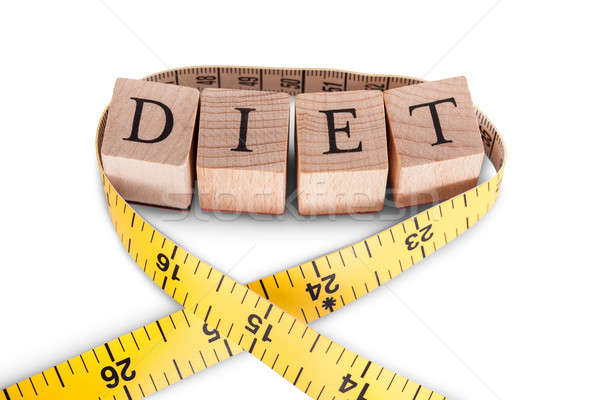 Alphabet Diet and tape measure Stock photo © AndreyPopov