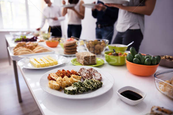 People Eating Healthy Meal Stock photo © AndreyPopov