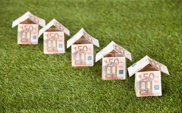 Euro Houses On Grassy Land Stock photo © AndreyPopov