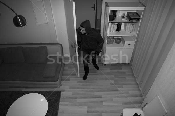 Robber Entering In House Stock photo © AndreyPopov