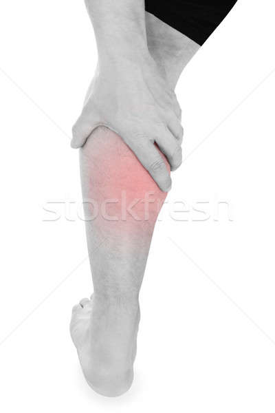 Man been pijn witte sport gezondheid Stockfoto © AndreyPopov