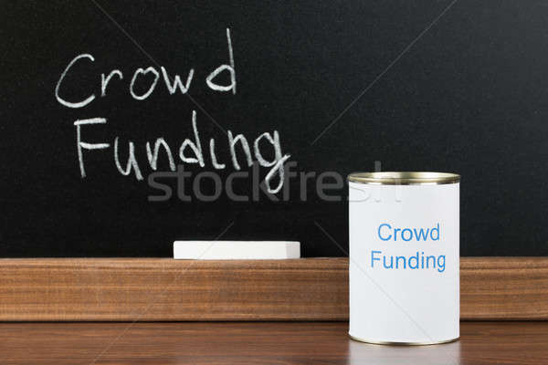 Crowd Funding Writing On Can Stock photo © AndreyPopov