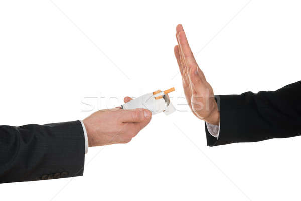 Businessman Avoiding Cigarette Stock photo © AndreyPopov