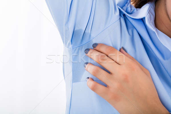 Mujer sudar axila primer plano cuerpo Foto stock © AndreyPopov