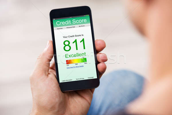 Smart Phone Showing Credit Score On A Screen Stock photo © AndreyPopov