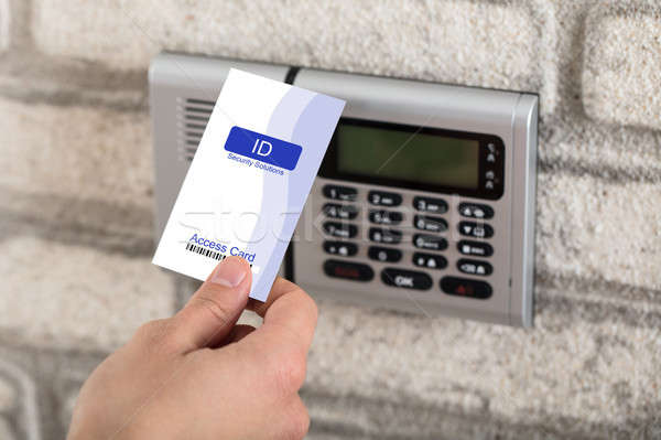 Electronic Key System To Lock And Unlock Door Stock photo © AndreyPopov