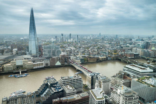 High Angle View Of London City Skyline Stock photo © AndreyPopov