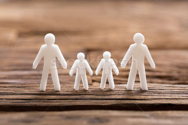 Close-up of a white family figures Stock photo © AndreyPopov