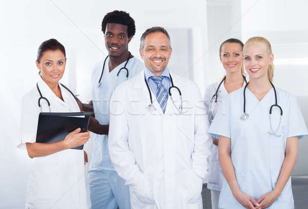 Group Of Happy Multiracial Doctors Stock photo © AndreyPopov