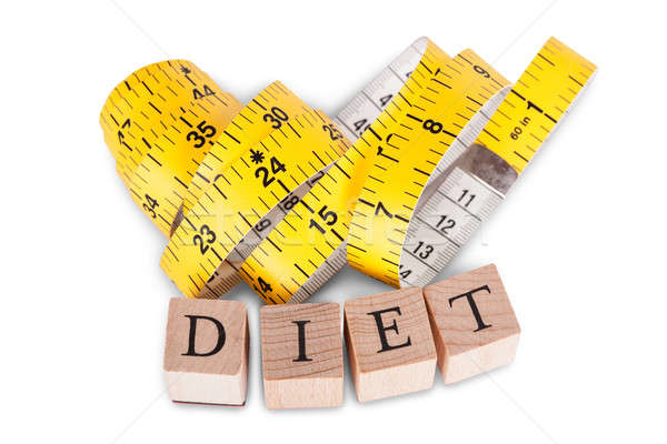 Alphabet Diet and tape measure Stock photo © AndreyPopov