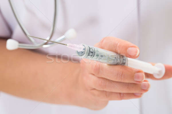 Person Hand With Syringe Stock photo © AndreyPopov