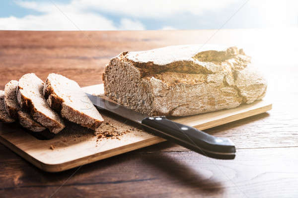 Sliced Bread On Cutting Board Stock photo © AndreyPopov