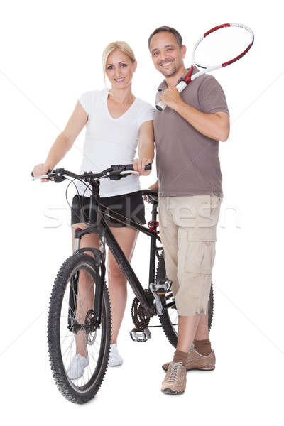 Fit healthy middle-aged parents Stock photo © AndreyPopov