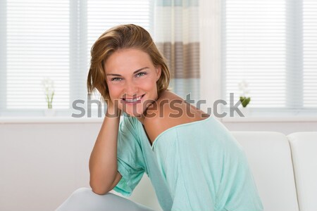 Woman Checking Blood Sugar Level Stock photo © AndreyPopov