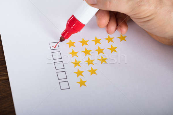Best Rating Concept With Tick Box Stock photo © AndreyPopov