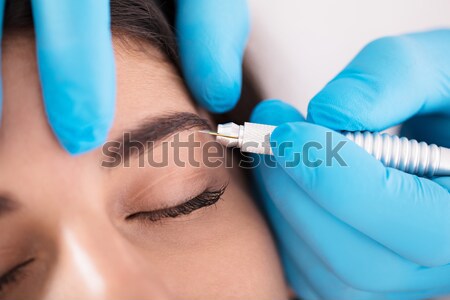 Laser traitement beauté clinique jeune femme Photo stock © AndreyPopov
