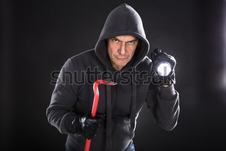肖像 竊賊 黑色 工具 商業照片 © AndreyPopov
