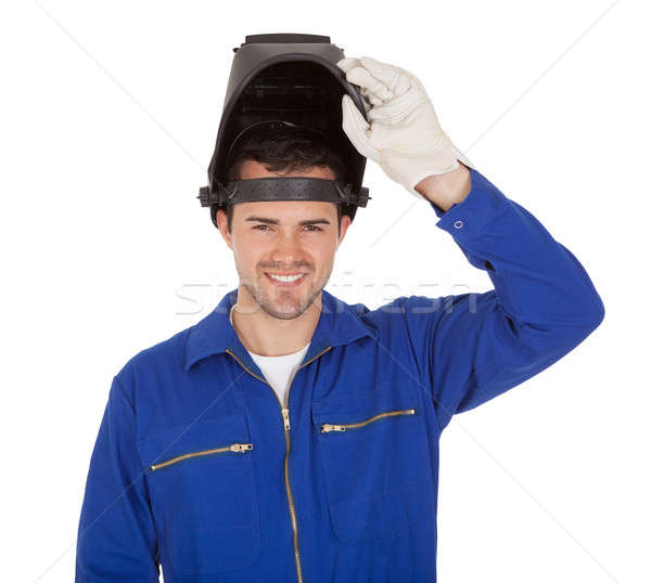 Portrait of confident young welder Stock photo © AndreyPopov