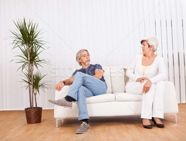 Senior couple after an argument Stock photo © AndreyPopov