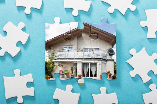 Incomplete House Puzzle Stock photo © AndreyPopov