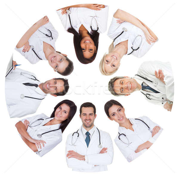 Low angle view of diverse group of doctors Stock photo © AndreyPopov