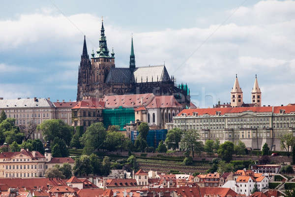Stok fotoğraf: Görmek · Prag · kale · köprü · Çek · Cumhuriyeti · kilise