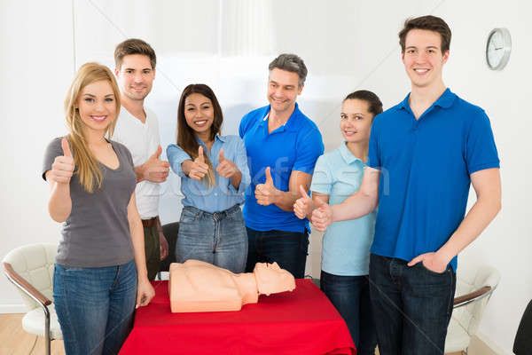 Group Of People In Resuscitation Training Stock photo © AndreyPopov