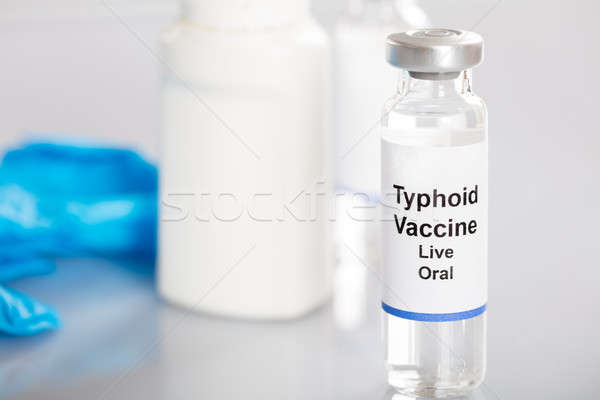 Typhoid Vaccine In Vial Stock photo © AndreyPopov