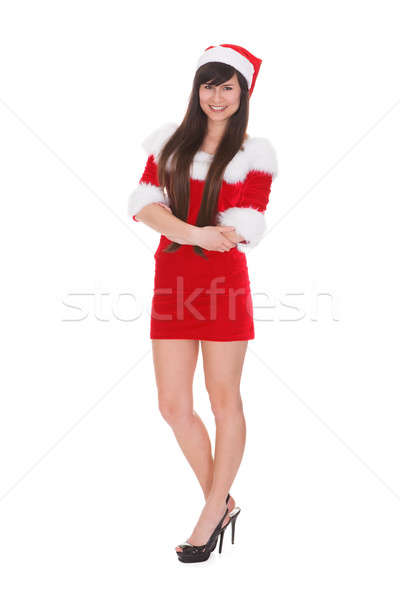 Portrait Of Woman In Santa Clause Costume Stock photo © AndreyPopov