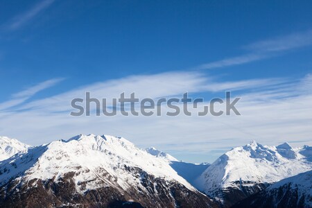 Foto stock: Alpino · montanhas · alpes · natureza · neve · gelo