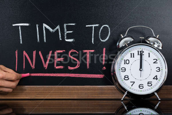 Time To Invest Concept Written On Blackboard Stock photo © AndreyPopov