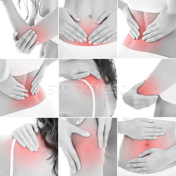 Collage Showing Pain At Several Parts Of The Body Stock photo © AndreyPopov