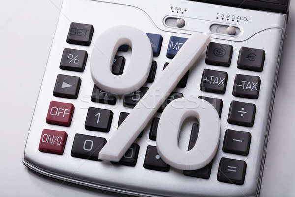 White Percentage Sign On Calculator Stock photo © AndreyPopov