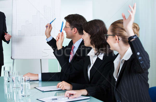 Stock photo: Manager giving a presentation to staff