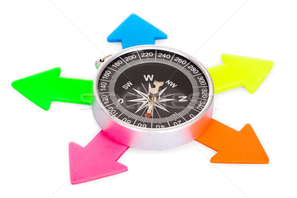 Compass With Multicolored Arrow Stock photo © AndreyPopov
