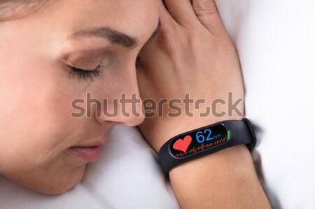 Fitness Activity Tracker On Woman's Hand Stock photo © AndreyPopov