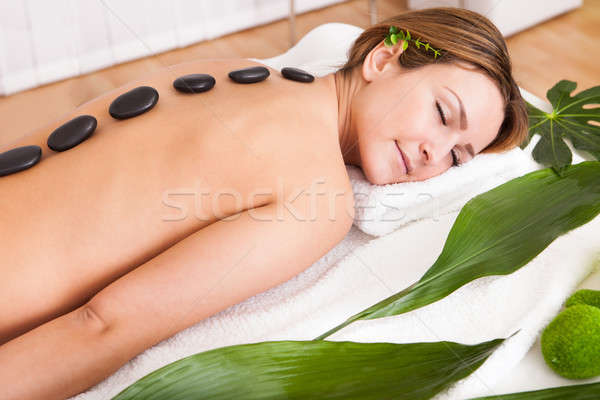 Young Woman Relaxing In Spa Stock photo © AndreyPopov