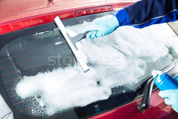 Hand wassen windscherm Stockfoto © AndreyPopov