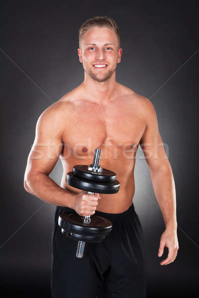 Athlétique musculaire homme poids torse nu [[stock_photo]] © AndreyPopov