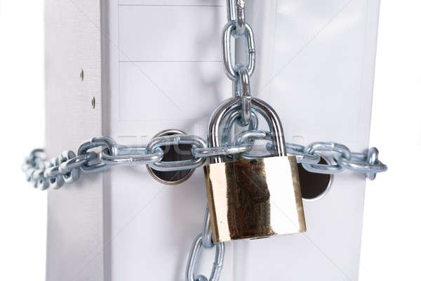 Private data secured with lock Stock photo © AndreyPopov