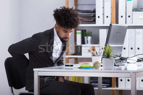 Stock photo: Businessman Suffering From Back Ache