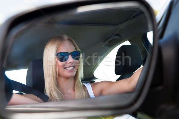 Young Woman Driving Car Stock photo © AndreyPopov