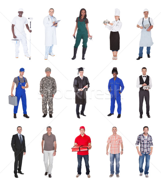 Multiethnic People With Various Occupations Stock photo © AndreyPopov