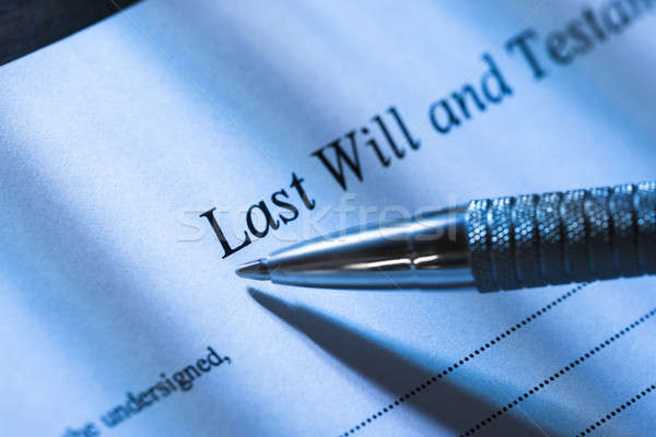 Person Writing Last Will and Testament Stock photo © AndreyPopov