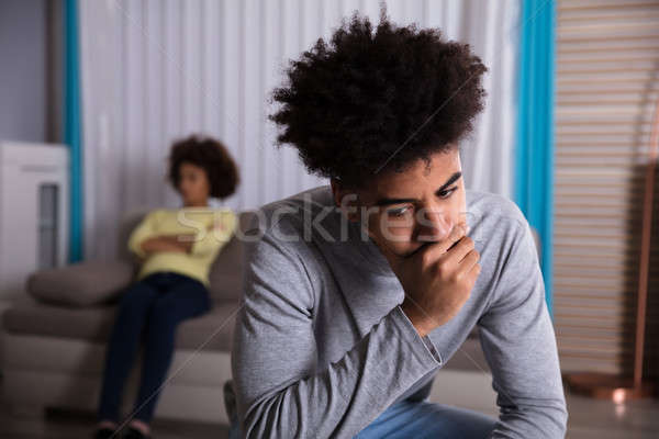 Close-up Of Sad Young Man Stock photo © AndreyPopov