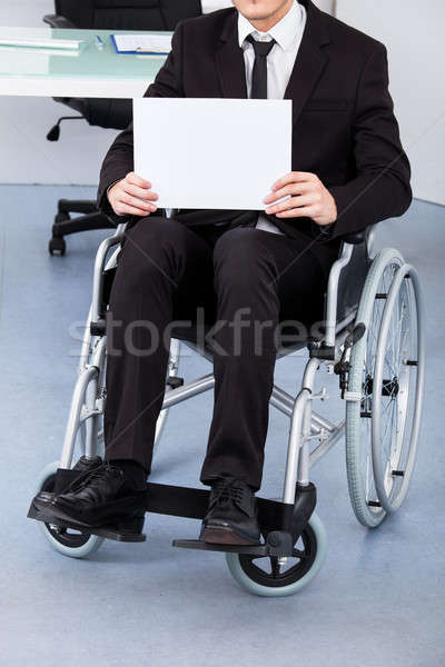 Handicapés affaires papier bureau [[stock_photo]] © AndreyPopov