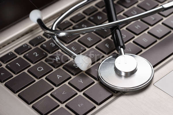 Medical Stethoscope On Laptop Stock photo © AndreyPopov